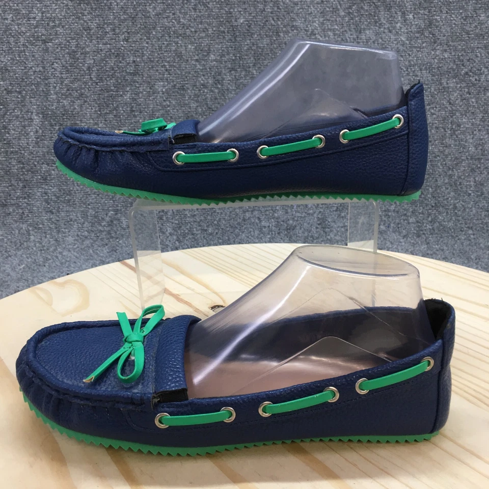 Comfort View 莫卡辛女式 10 米蓝色一脚蹬圆头休闲舒适皮革 — 第 2/4 张图片