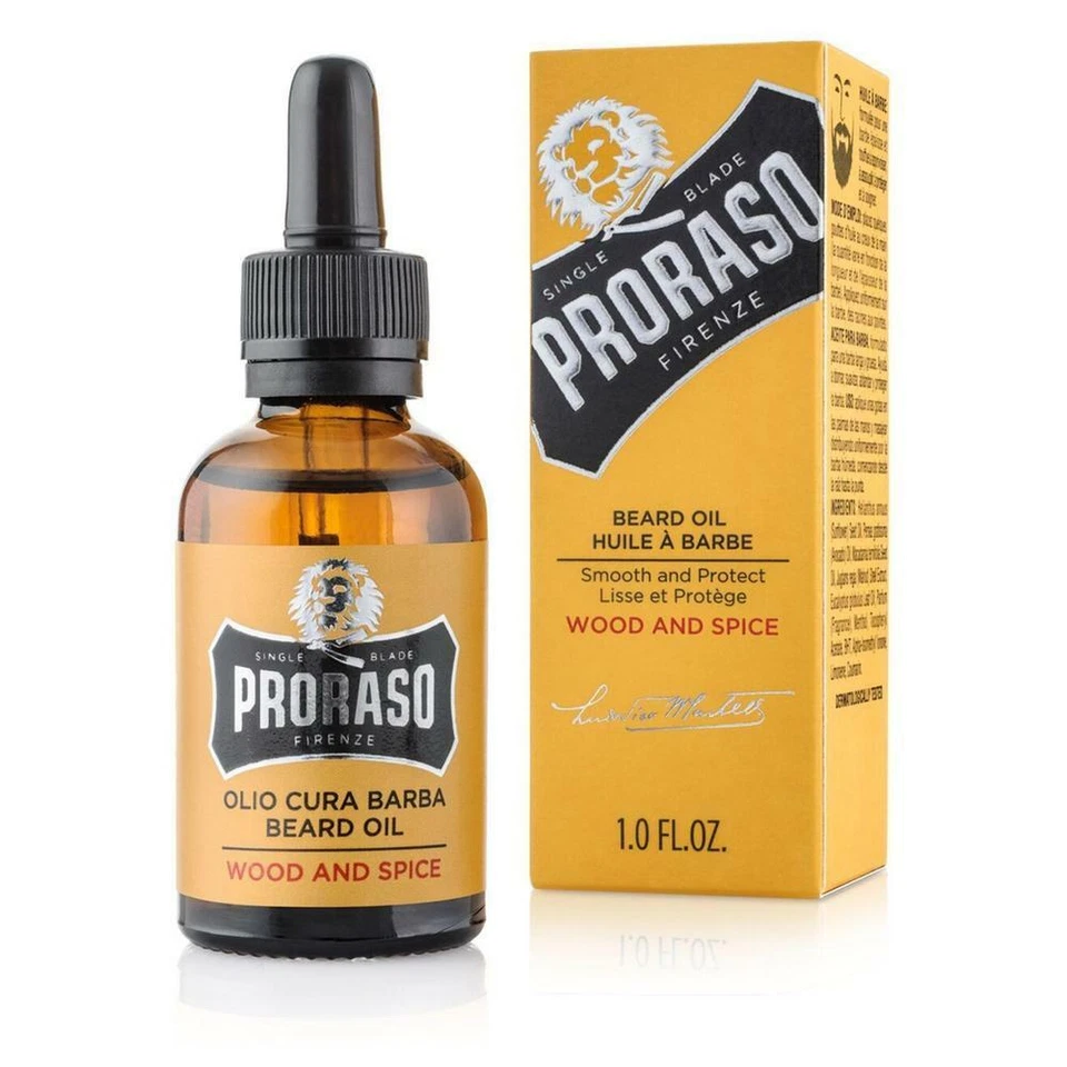 Proraso Beard Oil - Wood & Spice 30ml Bartöl
