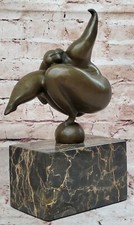 Abstract Solido Bronzo Ballerino Scultura Francese Milo Metà Secolo Moderni Sale