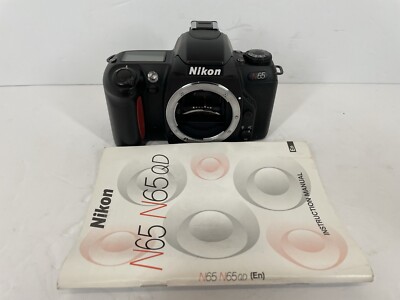 Nikon N65 35mm Film Camera Body ONLY Black Works With Manual