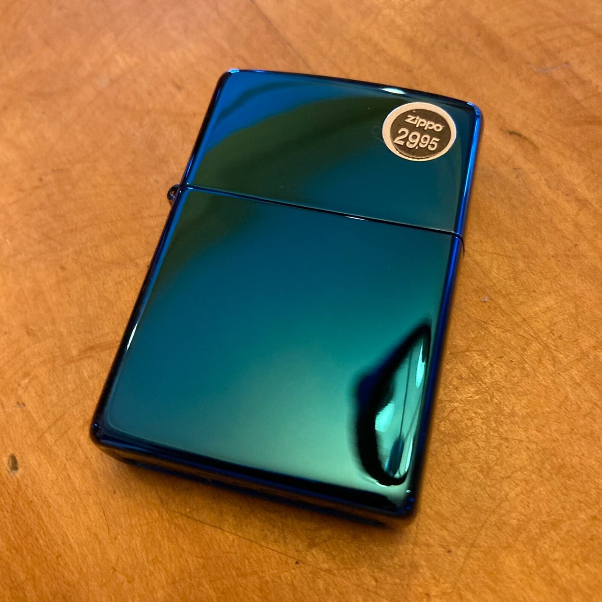 Genuine Zippo Sapphire Blue windproof Lighter CASE ONLY No Insert