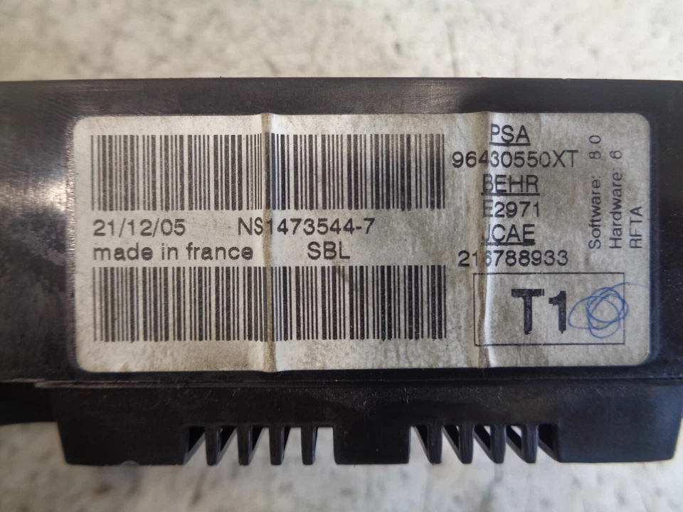 Peugeot 206 2007 panel climatizador 96430550xt Foto 3 de 3