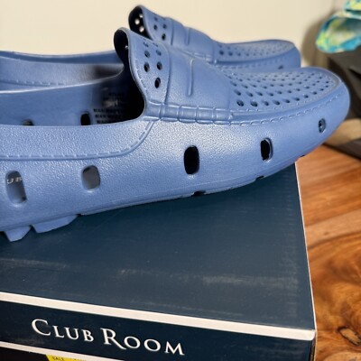 Club Room Atlas Perforated Driver Loafers. Molded EVA Croc  display picture 1