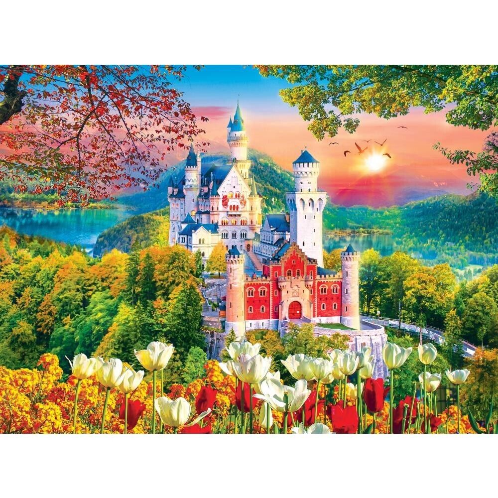 Famous Neuschwanstein Medieval Castle 1000 Piece Jigsaw Famous Neuschwanstein Medieval Castle 1000 Piece Jigsaw