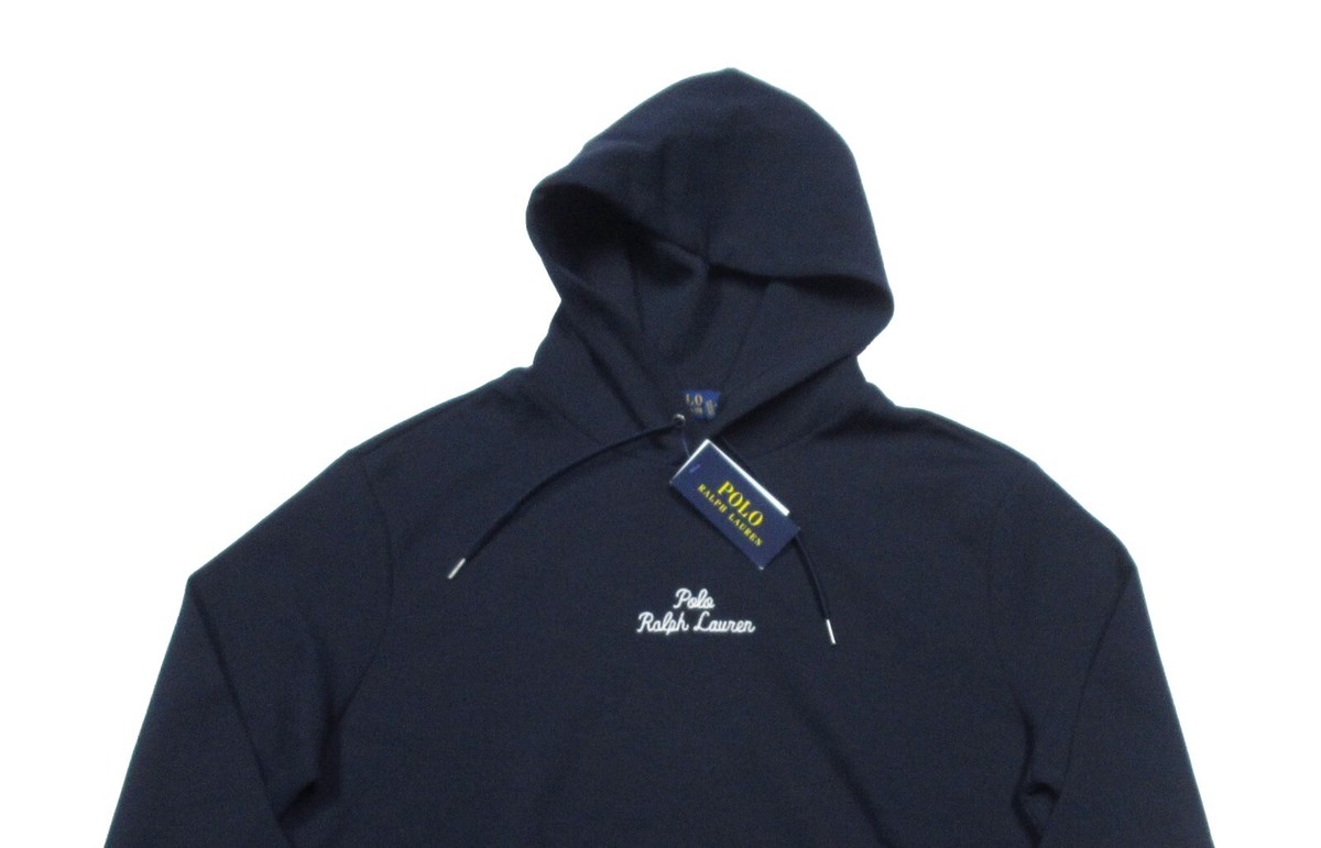 Polo Ralph Lauren Men's Aviator Navy Logo Script Double Knit