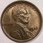 1923 RB Red Brown Lincoln Wheat Cent Uncirculated UNC Coin #15213