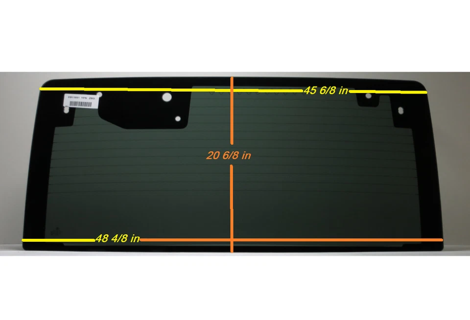 Fits: 2018 Jeep Wrangler JK Models only Back Glass Window(No Molding) Foto 3 de 4