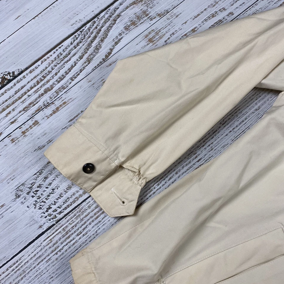 CHAQUETA CORTAVIENTOS DE GOLF LIGERA MARFIL MUJER PURITANA DAMA AÑOS 50 60 DE COLECCIÓN S/M Foto 3 de 4