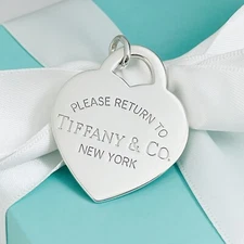 Jumbo Extra Large Please Return to Tiffany & Co Heart Tag Pendant or Charm