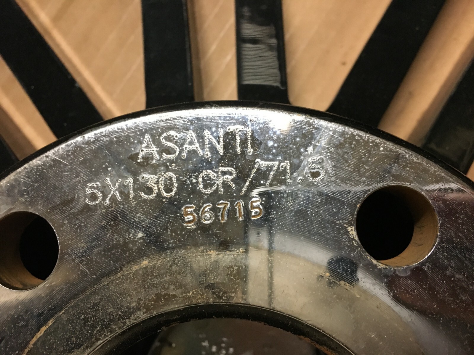 2000-2009 Ferrari 360 F430 Asanti Wheel Rim Set 4Ps Tire 265/30 ZR22 Black