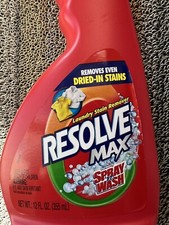 Resolve Pre-Treat Laundry Stain Remover W/ Spray n' Wash, 12 oz 9-10 Oz. Left
