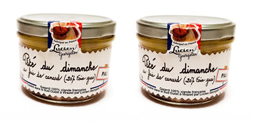 Foie Gras original franz. Pâté du dimanche Sonntagspastete 2x 200g Sparangebot