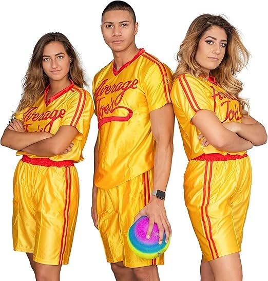 Unisex Dodgeball Promedio Joe's Jersey y Pantalones Cortos Conjunto Halloween Juegos con disfraces Disfraz Foto 2 de 4