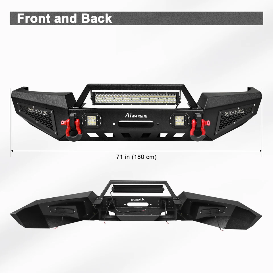 Black Front/Rear Bumper D-Rings Winch Plate For Jeep Grand Cherokee WJ 1999-2004 - Image 4 of 4