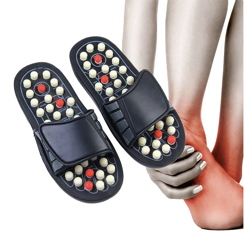 Acupuncture Massage Slippers Arthritis Fasciitis Relief Sandals Foot Massager