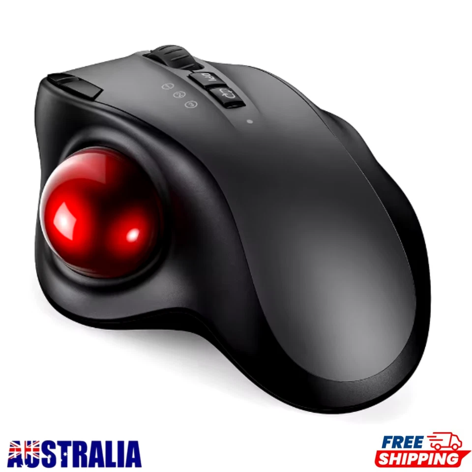 Trackball Wireless Mouse Rechargeable Bluetooth 2.4G USB Mouse Ergonomic Mice fo