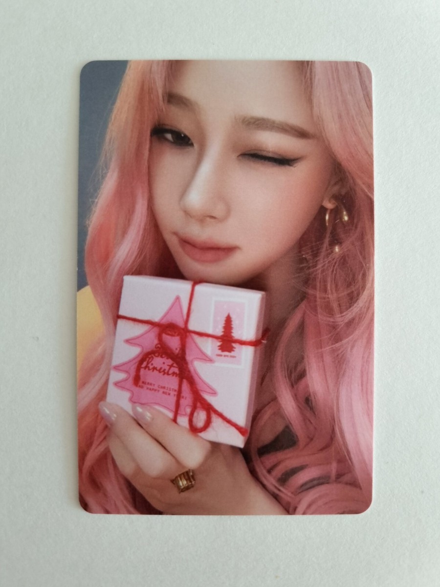 Aespa SM 2024 Pink Christmas Official Photocard Karina