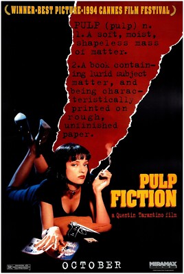 PULP FICTION ヴィンテージ・ポスター 特大 タランティーノ PULP FICTION ヴィンテージ・ポスター 特大 タランティーノ - メルカリ