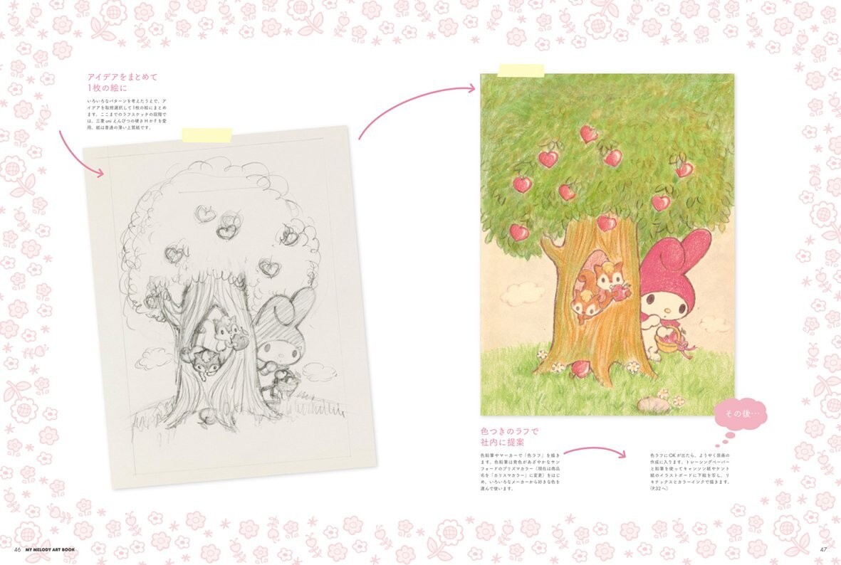 4865061215 Fan Book Sanrio MY MELODY ART Official Design