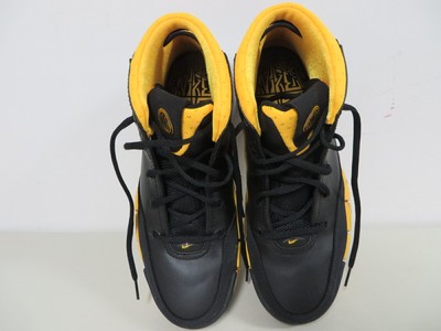 Nike legend uptempo mens Ankle sneakers Black/yellow US12 Excellent Condition | eBay