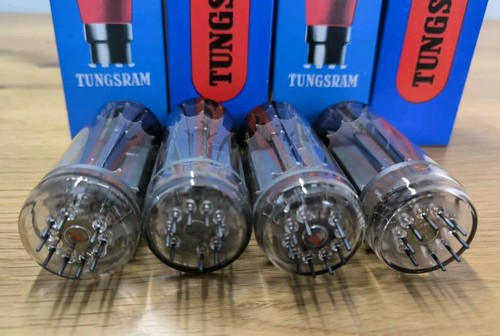 Matched quad Triple mica Tungsram PL519 40KG6 tubes new Röhren ear859 - Picture 4 of 7