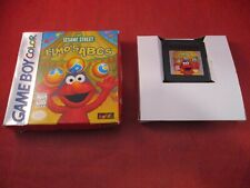 Sesame Street: Elmo's ABCs (Nintendo Game Boy Color, 1998) w/ Box game WORKS!