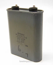 Sprague Vitamin Q PIO Capacitor / 6 MFD 1000 VDC / 9986910-2 -- KT