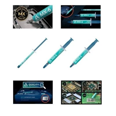 ARCTIC MX-6 Thermal Paste 8g/4g/2g - Ultimate Performance for CPU, GPU, PC, PS5