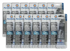Permatex Ultra Grey Rigid High-Torque RTV Silicone Gasket Maker (3.5 oz)-12 Pack