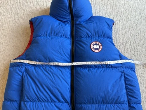 Canada Goose Angel Chen Bayan Reversible Puffer Vest Red/Blue Mens Size L 8825MC image 16