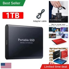 16TB Large Capacity External Hard Drive Quiet Operation Mobile Storage SSD
