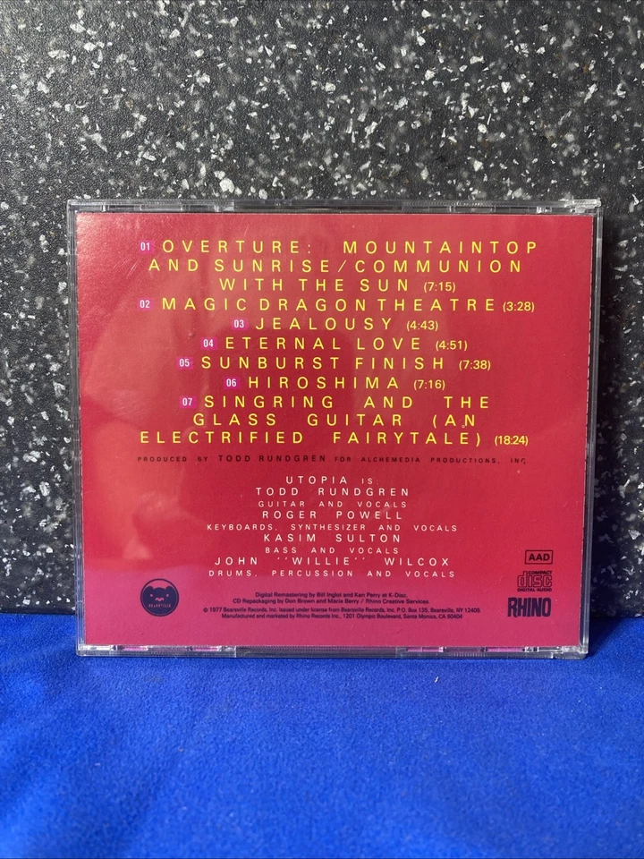 Utopia ~ Ra CD 1977 Todd Rundgren RNCD 7069 Bearsville Rhino NM+ Rare Foto 2 de 4