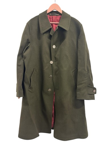 Bavaria Loden Olive Green Wool Coat Vintage Austrian Style
