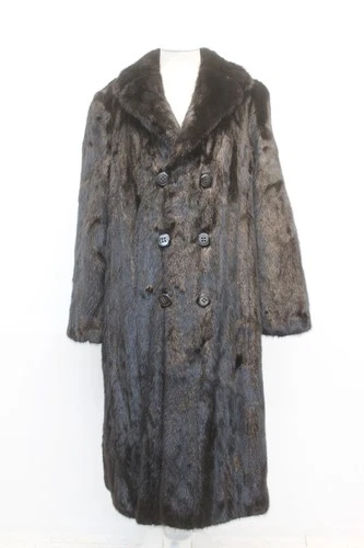 EXCELLENT CANADIAN BLACK MINK FUR COAT JACKET MEN MAN SIZE 42-44 MEDIUM-LARGE