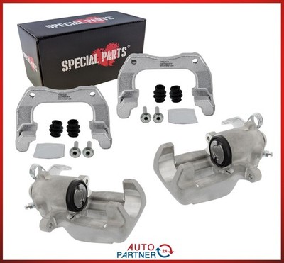 2x Bremssattel + Sattelhalter für VW Golf 4 Jubi GTI V5 Leon Cupra HA Satz
