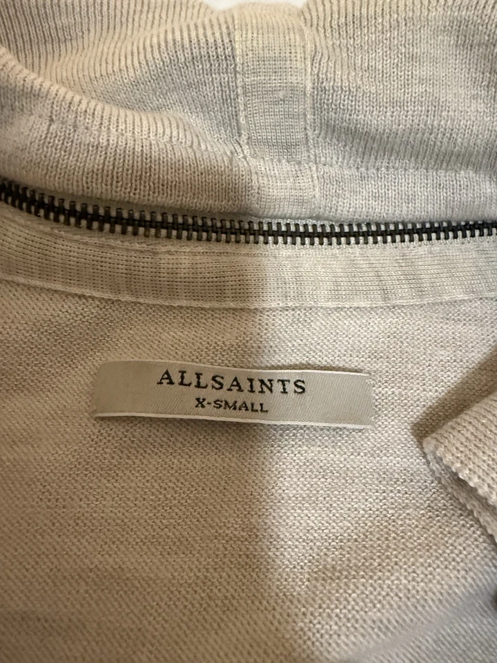Allsaints 女式灰色超大开衫 XS 171 码 — 第 2/4 张图片