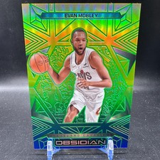 Evan Mobley Electric Etch Caldera 2024-25 Panini Obsidian #7 Cleveland Cavs