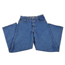 Levi's Ribcage Straight Ankle Jeans Blue Denim Women's W30 L29