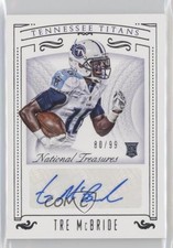2015 Panini National Treasures Rookie Signatures 80/99 Tre McBride #196 Auto 5x8