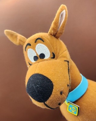 Scooby-Doo Plush 9.5'' Sitting Toy Factory Blue Collar SD Tag Hanna-Barbera 2007
