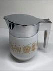 Vintage GEMCO White Milk Glass Creamer USA Corelle Corning Butterfly Gold