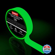 SWRT Glow in The Dark Tape 33FT x 0.5" Long Lasting Fluorescent Waterproof