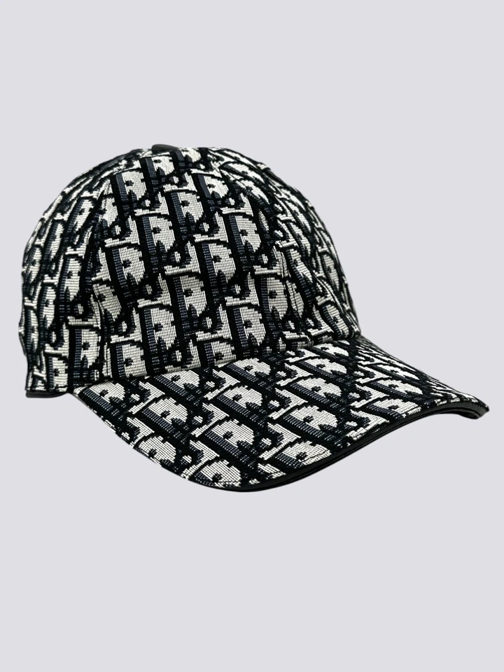 Gorra de béisbol Dior Oblicua Monograma Logo Algodón Lona Gris Talla S Foto 4 de 4