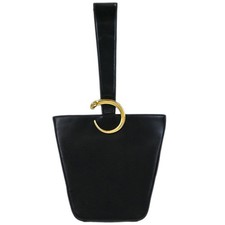 Borsa a mano Cartier Panthere in pelle nera C26 117342