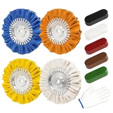 8" Airway Buffing Wheels for 4.5" Angle Grinder, 10PCS Buffer Polisher Wheel