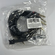 Rycvaky 8ft 1/4 TRS to Dual 1/4 TS Stereo Breakout Y Cable 2 Pack New