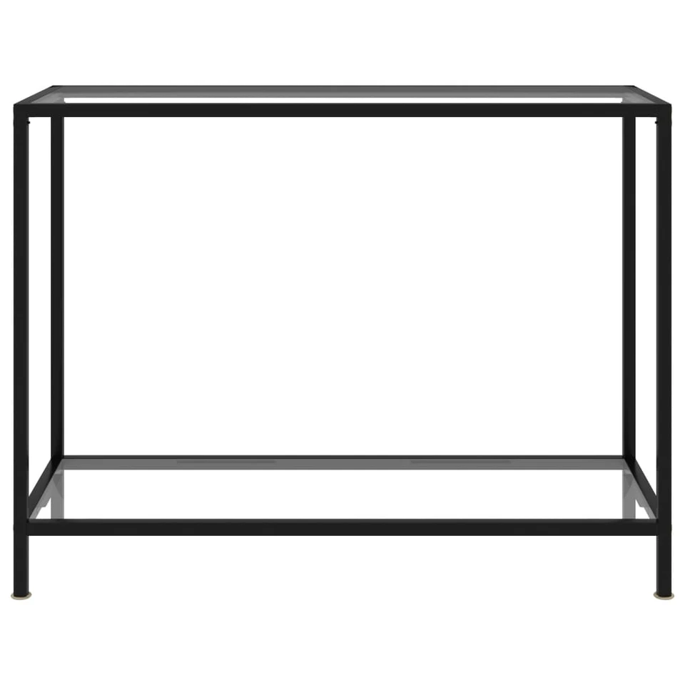 Mesa de Consola Transparente Vidrio Templado 100x35x75 cm Salón Pasillo vidaXL - Imagen 2 de 4