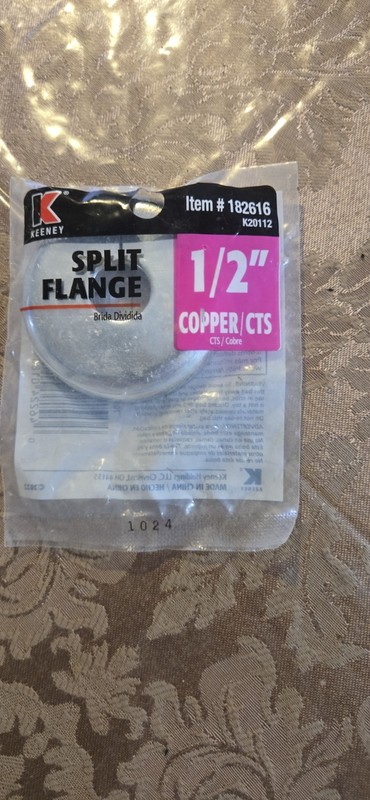 Keeney Chrome Plated Split Flange 3/4 in