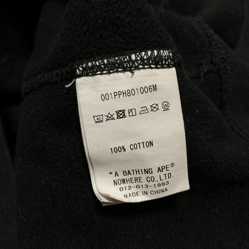 Sudadera con capucha negra gráfica Bape Medium Busy Works A Bathing Ape - Imagen 7 de 9