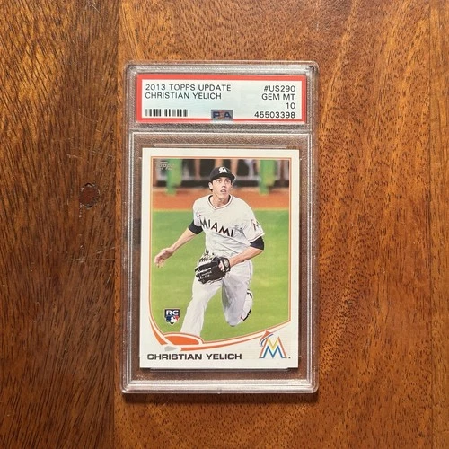 Christian Yelich 2013 Topps Update #US290 RC PSA 10 GEM MT - Miami Marlins